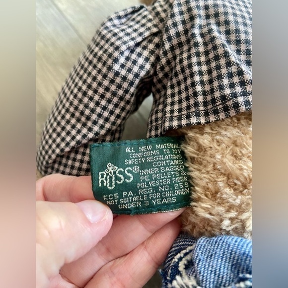 3/55$‎ Russ Teddy Bear malleable legs & arms beige colour collectibles - Picture 14 of 16